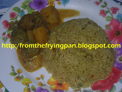 Meat Balls and Masala Rice
