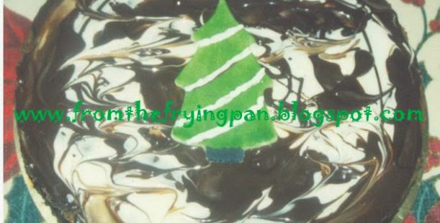 Double Chocolate Marbled Christmas Brownies