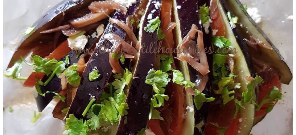Baked Brinjal Fan