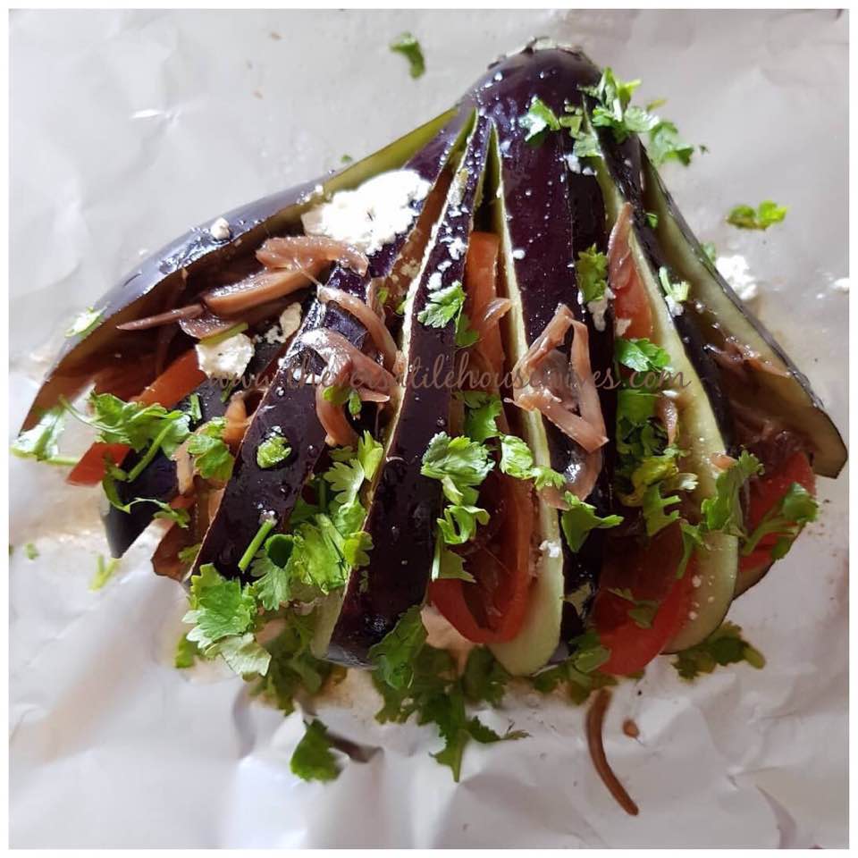 Baked Brinjal Fan