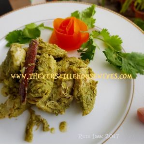 Venita's Chicken Korma/ Easy Chicken Curry/ Green Masala Chicken