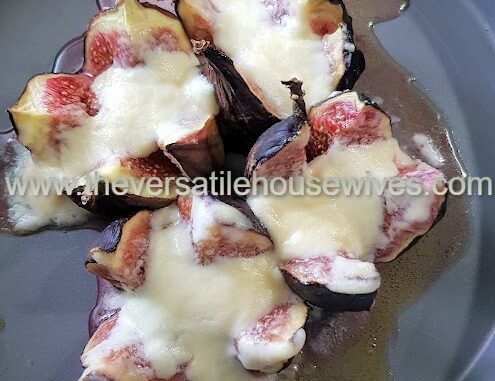 Oven Baked Figs With Cream Cheese And Honey