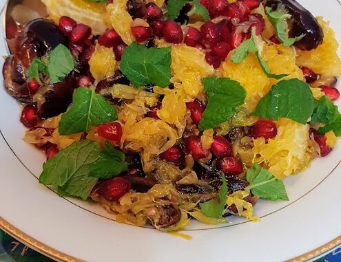 The Wise Woman’s Pomegranate Orange Salat