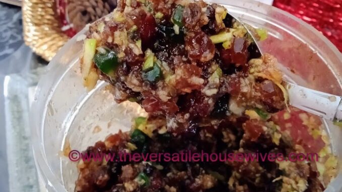 Christmas Fruit Mince- Quick And Easy