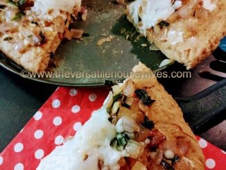 Quinoa Pizza With Cheese, Onions & Cashew Cream