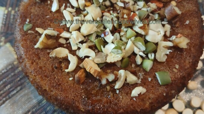 Ghee-rich Mysore Pak cake