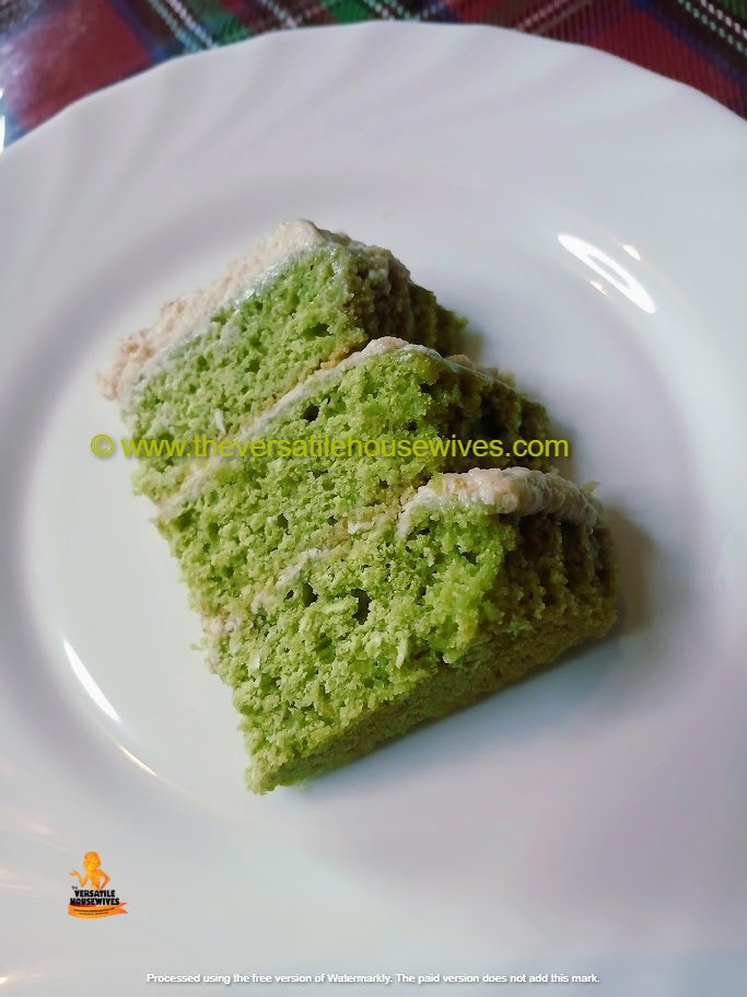 Pandan Coconut Cake